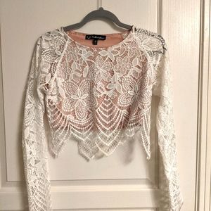 For Love and Lemons Guava Crop Top